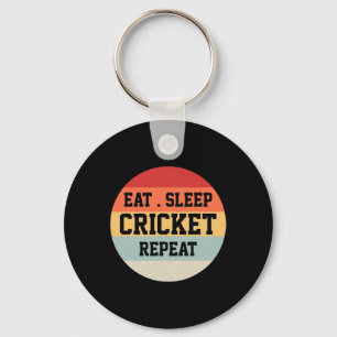 Cricket-Spieler Retro Lustiges Geschenk Schlüsselanhänger