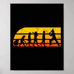 Cricket-Spieler-Trainer-Geschenk Cricketer-Evoluti Poster