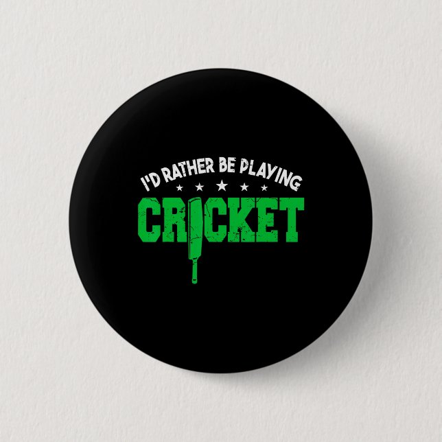 Cricket-Spieler-Training Cricket Männer  Button (Vorderseite)
