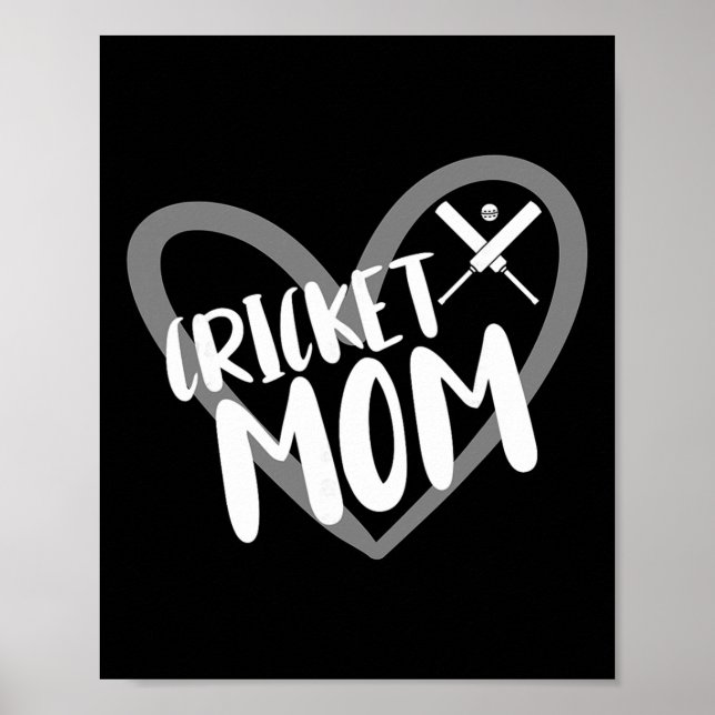 Cricket-Spielerin Mutter  Poster (Vorne)