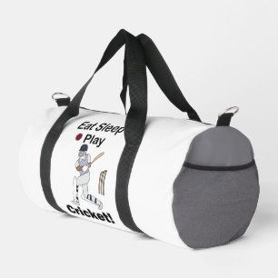 Cricket Sport Essen Schlafen Spielen Cricket Duffle Bag