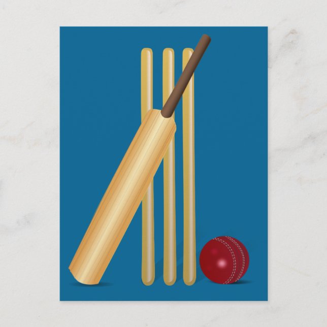 Cricket Sport Postkarte (Vorderseite)