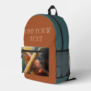 Cricket Sport-Rucksack – Design für Spieler und Fa Bedruckter Rucksack