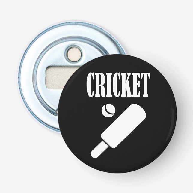 Cricket-Sportgeschenk Flaschenöffner (Vorderseite)