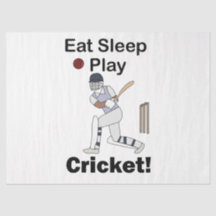 Cricket Sports Eat Sleep Play Cricket