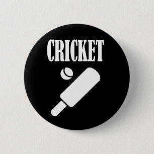 Cricket Sports Geschenk Button