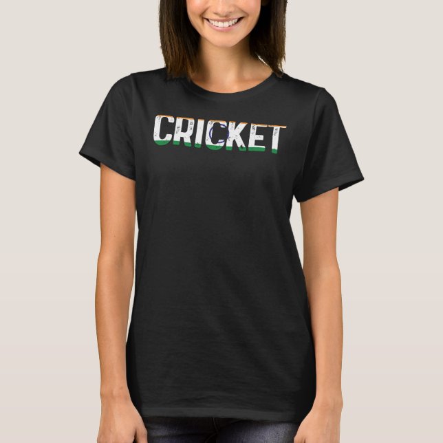 Cricket Sports Player India Cricket T-Shirt (Vorderseite)