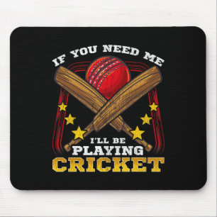 Cricket-Sportsspiel Lustige Bekleidung Geschenk Mousepad