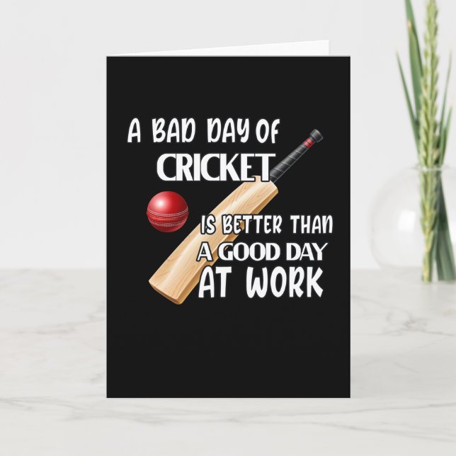 Cricket Sprichwort Cricket Player-Geschenk Karte (Vorderseite)