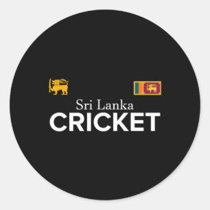 Cricket Sri Lanka Bestes Fan-Geschenk für Jungen o Runder Aufkleber