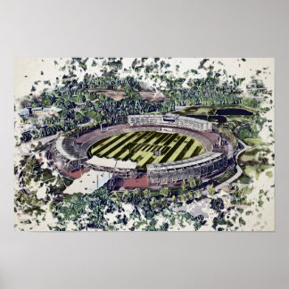 Cricket-Stadion Kunst - Southampton, Hampshire Poster