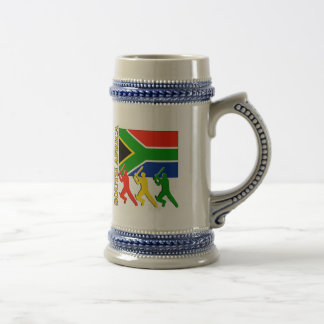 Cricket Südafrika Bierglas