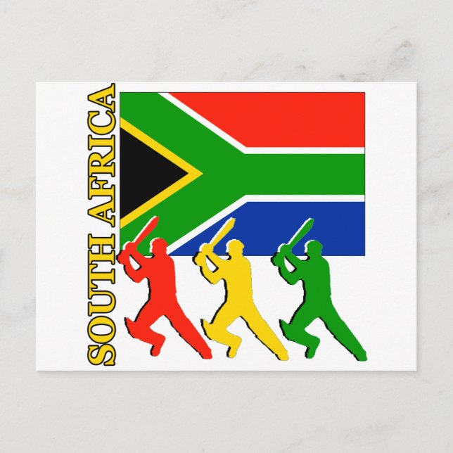 Cricket Südafrika Postkarte (Vorderseite)