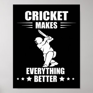 Cricket-Team macht alles besser Cricket T Cri Poster
