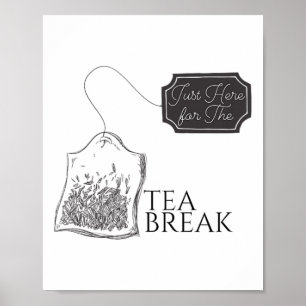 Cricket Teetasse Ich bin nur hier wegen Cricket Tr Poster