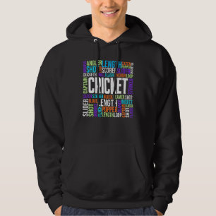 Cricket Terms Cricket Sport Jersey Zubehör Cri Hoodie