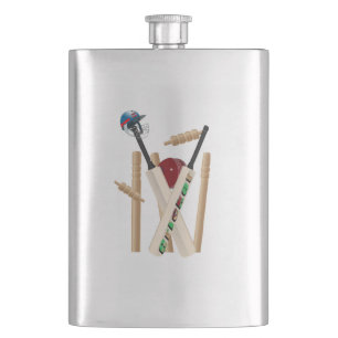 Cricket the Game, Classic Hip Flask Flachmann