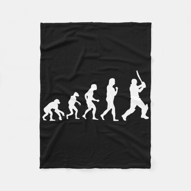 Cricket Tsman Evolution für Cricketspieler Funn Fleecedecke (Vorderseite)