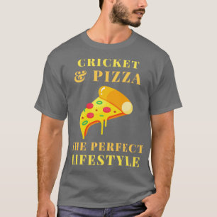 Cricket und Pizza Lifestyle T-Shirt