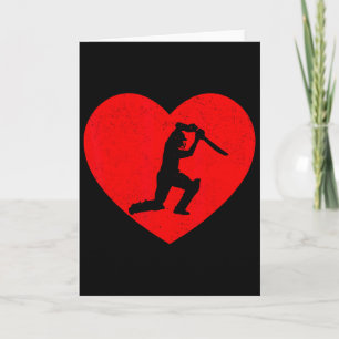 Cricket Valentine Herzform Cricket Liebhaber Karte