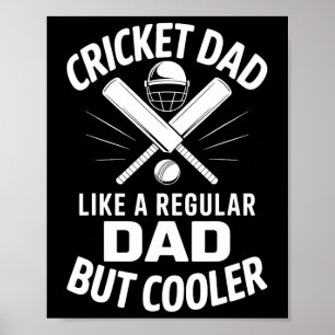 Cricket-Vater Lustiger Cricket Poster