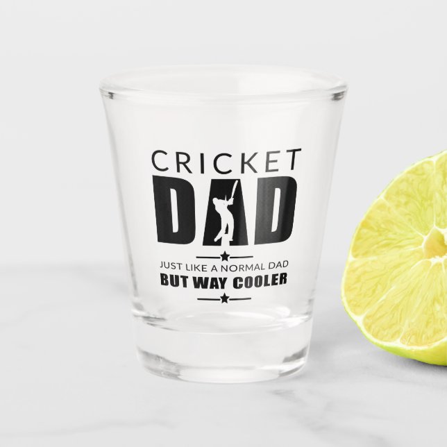 Cricket Vater Vathers Day Cricket Cool Vater Väter Schnapsglas (Vorderseite)