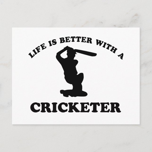 Cricket Vector-Designs Postkarte (Vorderseite)