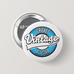 Cricket Vintage All-Star-Logo Button