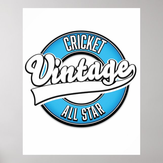 Cricket-Vintages Allstar-Logo Poster (Vorne)