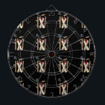 Cricket-Wickel, -Fledermäuse und -Ball, Dartscheibe<br><div class="desc">Abgebildet sind Grillen mit Fledermäusen,  Ball und Helm</div>