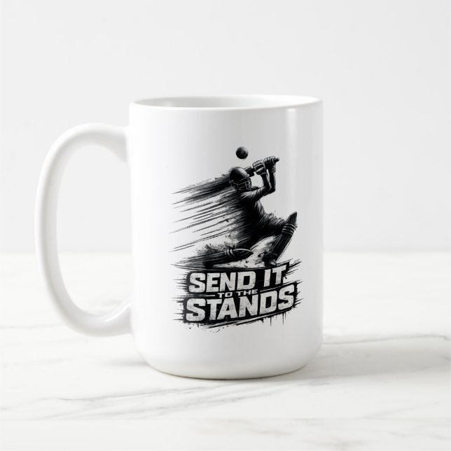 Cricket World Cup Power  T-Shirt Kaffeetasse (Links)