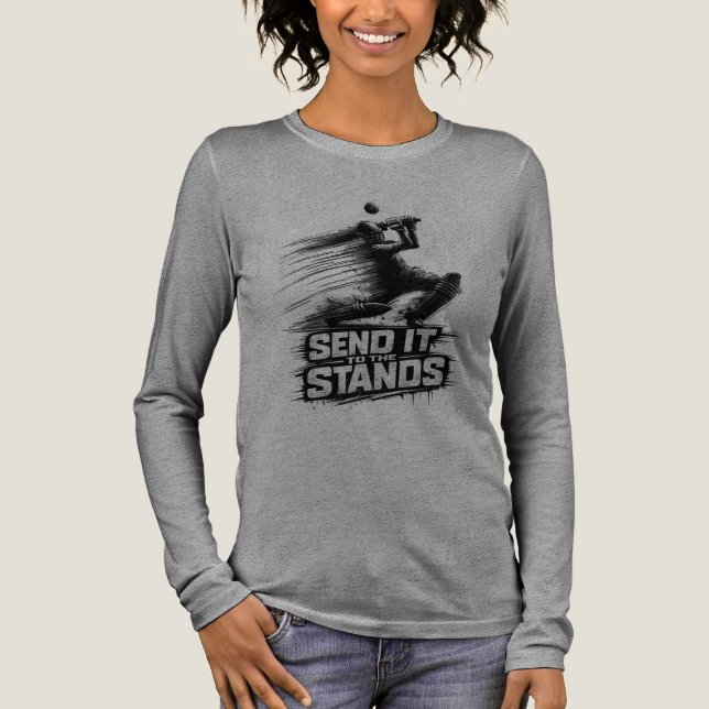 Cricket World Cup Power  T-Shirt Tri-Blend Shirt (Vorderseite)