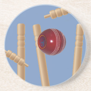 Cricketball und Stumps, Getränkeuntersetzer