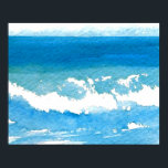 CricketDiane Beach Art Poster - Ocean Dance<br><div class="desc">Von meinem originellen Strandkunstgemälde hat dieses Kunst-/Strandposter ein wunderbares Gefühl des Meeres und ist ideal für ein nautisches Dekor, Stranddekor, Strandhaus, Strand-Hütte oder einen Raum zum Thema Meer. Die Farben in diesem schönen Strandplakat sind Blau und Weiß des Ozeans von den Meereswellen. Es ist eine tolle Möglichkeit, die Stranddekoration mit...</div>