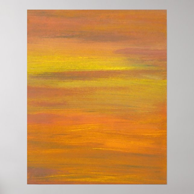 CricketDiane Ocean Poster - Goldene Farben des Son (Vorne)