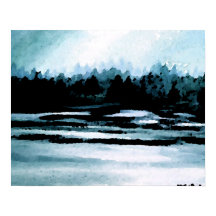 CricketDiane Ocean Poster - Lake Morning Mist