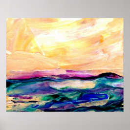 CricketDiane Ocean Poster - Sun Glow