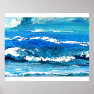 CricketDiane Ocean Poster - Wave Dance