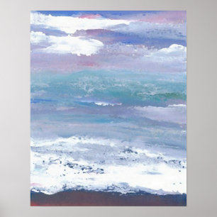 CricketDiane Ozean-Plakat - Meer Moonscape Poster