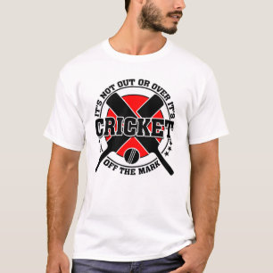 Cricketer ist vom Mark Cricket abgeschnitten T-Shirt