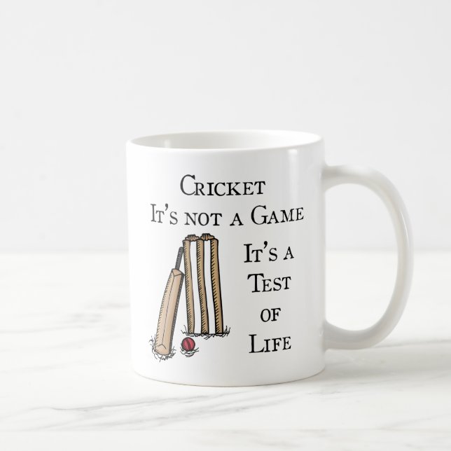 Cricketgeräte, Cricket-Test-Tasse Kaffeetasse (Rechts)