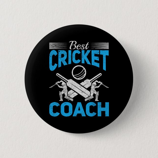 Cricketing Cricket - Bester Cricket-Trainer  Button (Vorderseite)