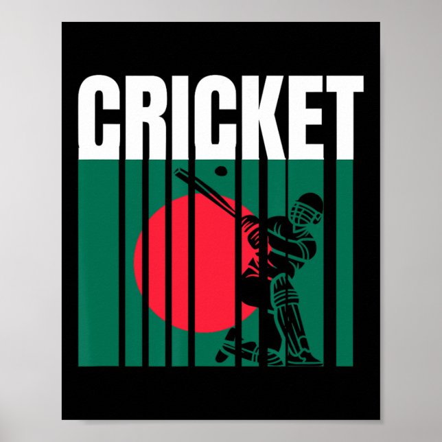 Cricketspieler 5  poster (Vorne)