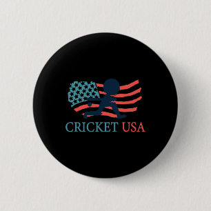 Cricketspieler Cricket Usa Team Trainer Amerikanis Button