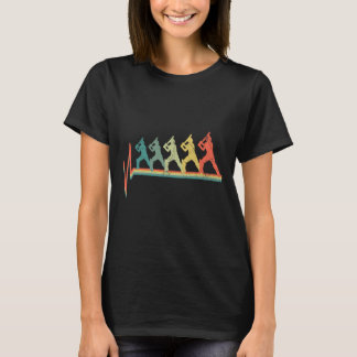 Cricketspieler-Geschenk Cricketer Herzschlag T-Shirt