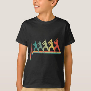 Cricketspieler-Geschenk Cricketspieler Herzschlag T-Shirt