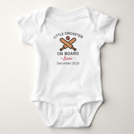 Cricketspieler - Kleiner Cricketspieler an Bord -  Baby Strampler