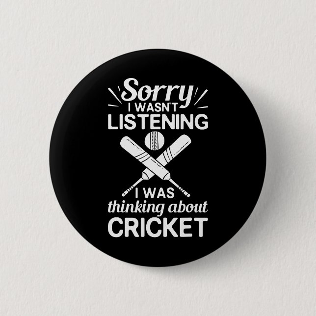 Cricketspieler Ll T Coach Cricketer  Button (Vorderseite)