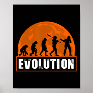 Cricketspieler Lustiges Cricket Menschliche Evolut Poster