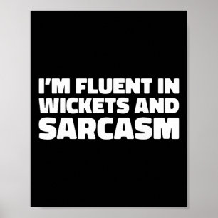 Cricketspieler Schiedsrichter - Werfer Tsman Crick Poster